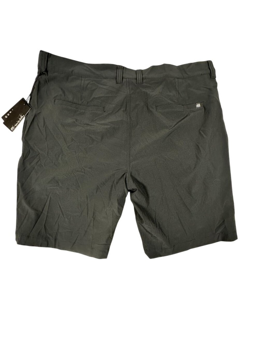 TravisMathew Mens Black 38 Carlsbad Golf Shorts 9" Performance Flex Lightweight - Picture 2 of 3